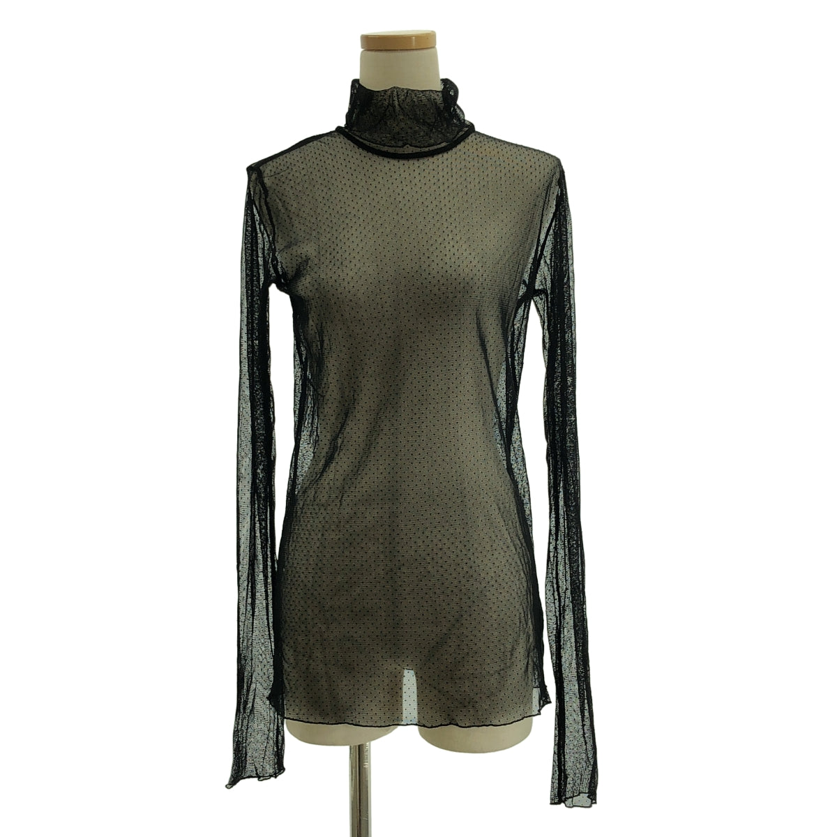 Col Pierrot / 코르피에로 | Dot sheer Blouse / 튤 하이넥 블라우스 컷소우 | F |