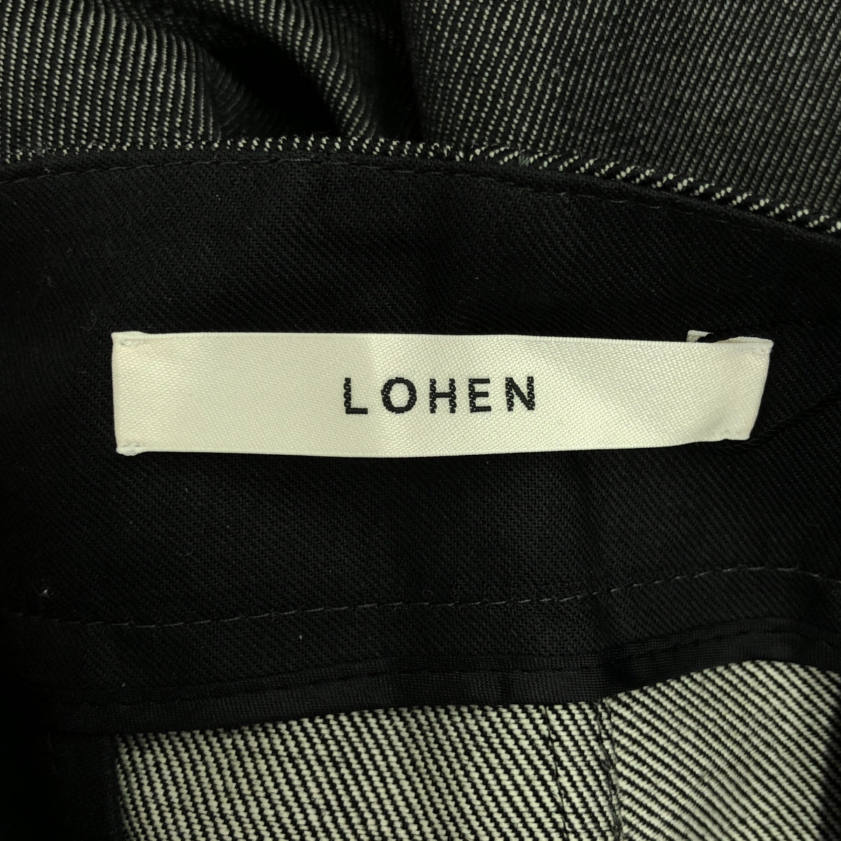 LOHEN / ローヘン | 2022AW | デニムライクフォルムパンツ | 38 | レディース