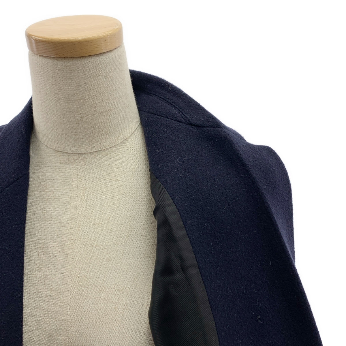 CELINE / セリーヌ | フィービー期 エッグクロンビーコート / 総裏地 | 38 | ネイビー | レディース