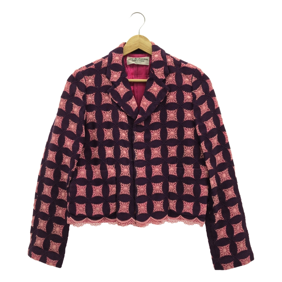 robe de chambre COMME des GARCONS / ローブドシャンブルコムデギャルソン | AD2000 | スカラップ レース テーラードジャケット | M | レディース