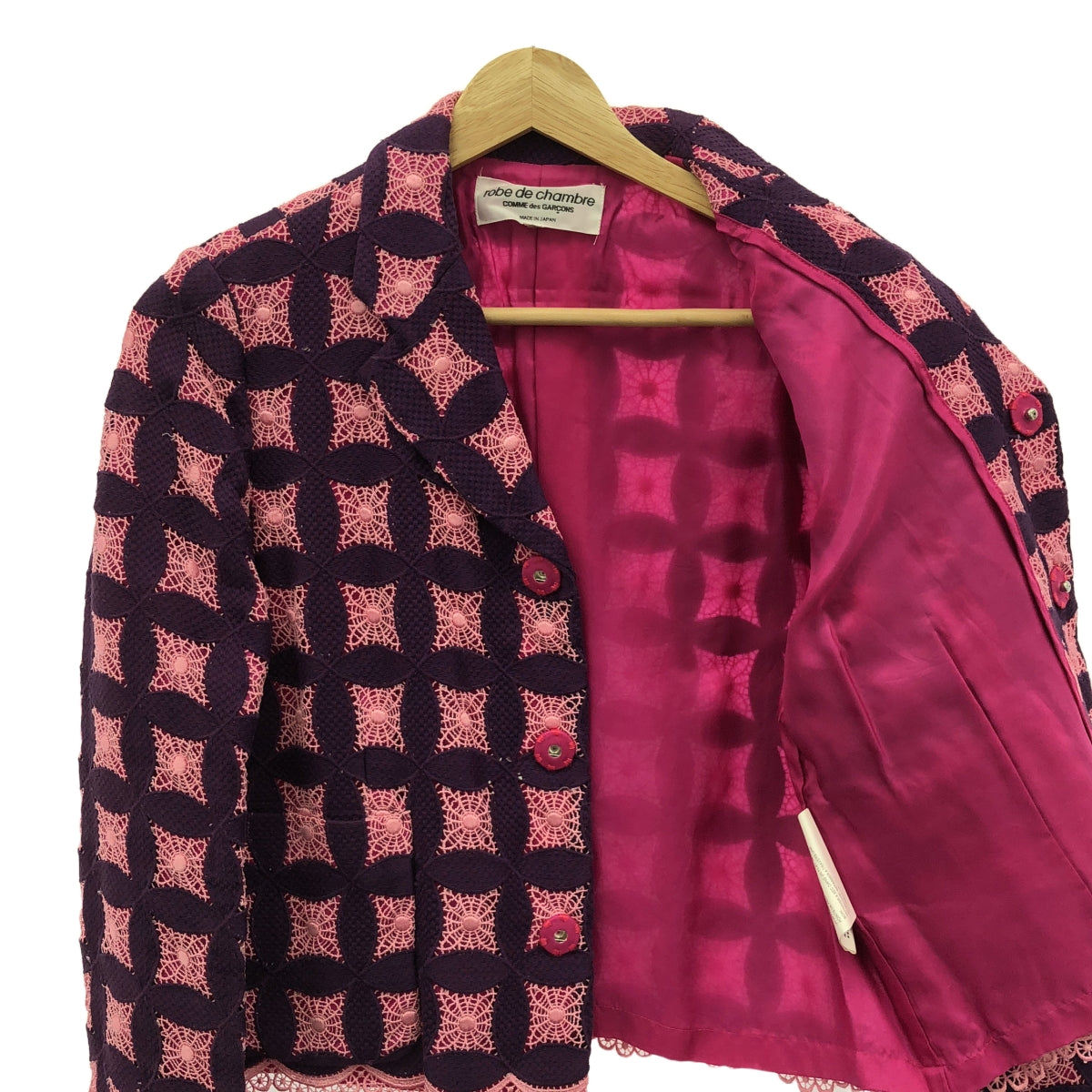 robe de chambre COMME des GARCONS / ローブドシャンブルコムデギャルソン | AD2000 | スカラップ レース テーラードジャケット | M | レディース