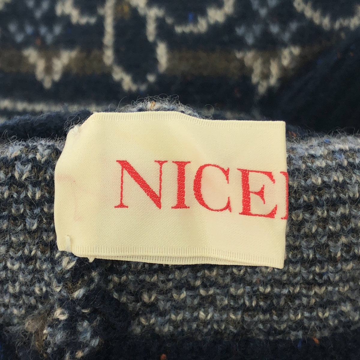 NICENESS | 2022AW | Cashmere Demi Glove Jacquard Knit Arm Warmer Gloves |