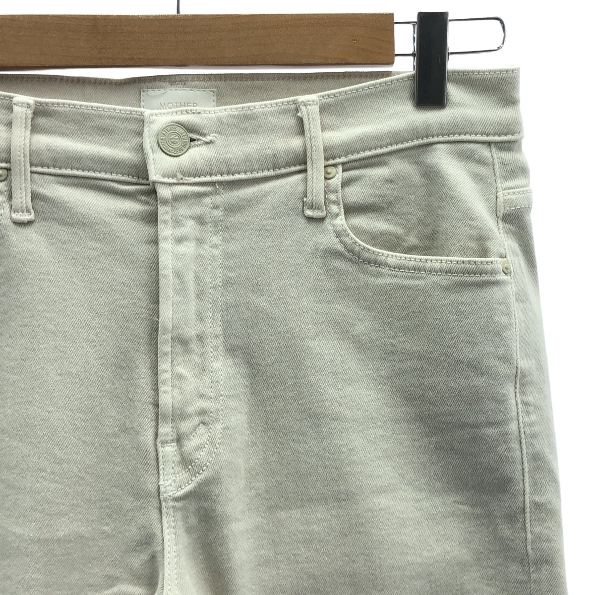 MOTHER / マザー | THE INSIDER CROP STEP FRAY / ストレッチ カットオフ デニムパンツ | 29 | レディース