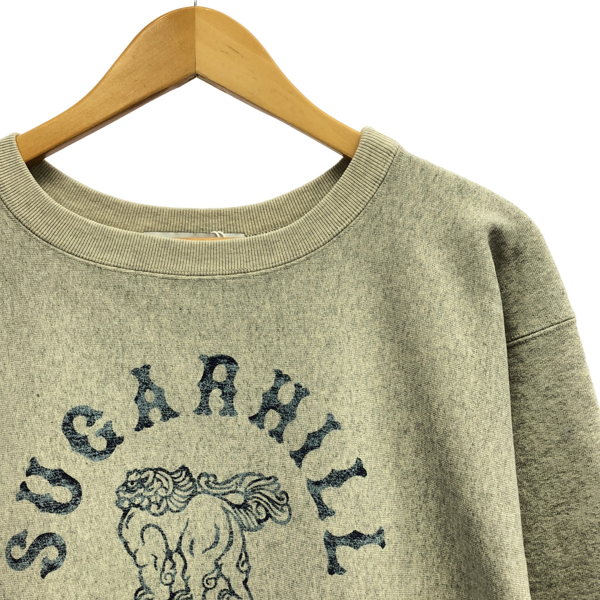 【新品】 SUGARHILL / シュガーヒル | LOGO PRINTED SWEATSHIRT スウェットシャツ | 2 | HEATHER GRAY | メンズ