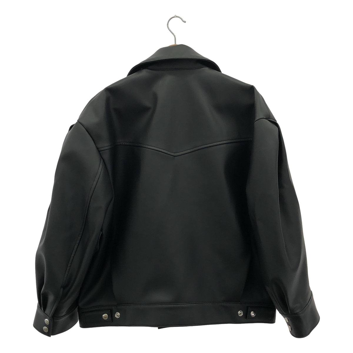 【미품】 noir kei ninomiya / 느와르 케이니노미야 | 2023AW | 오버사이즈 라이더스 재킷 | M | 블랙 |