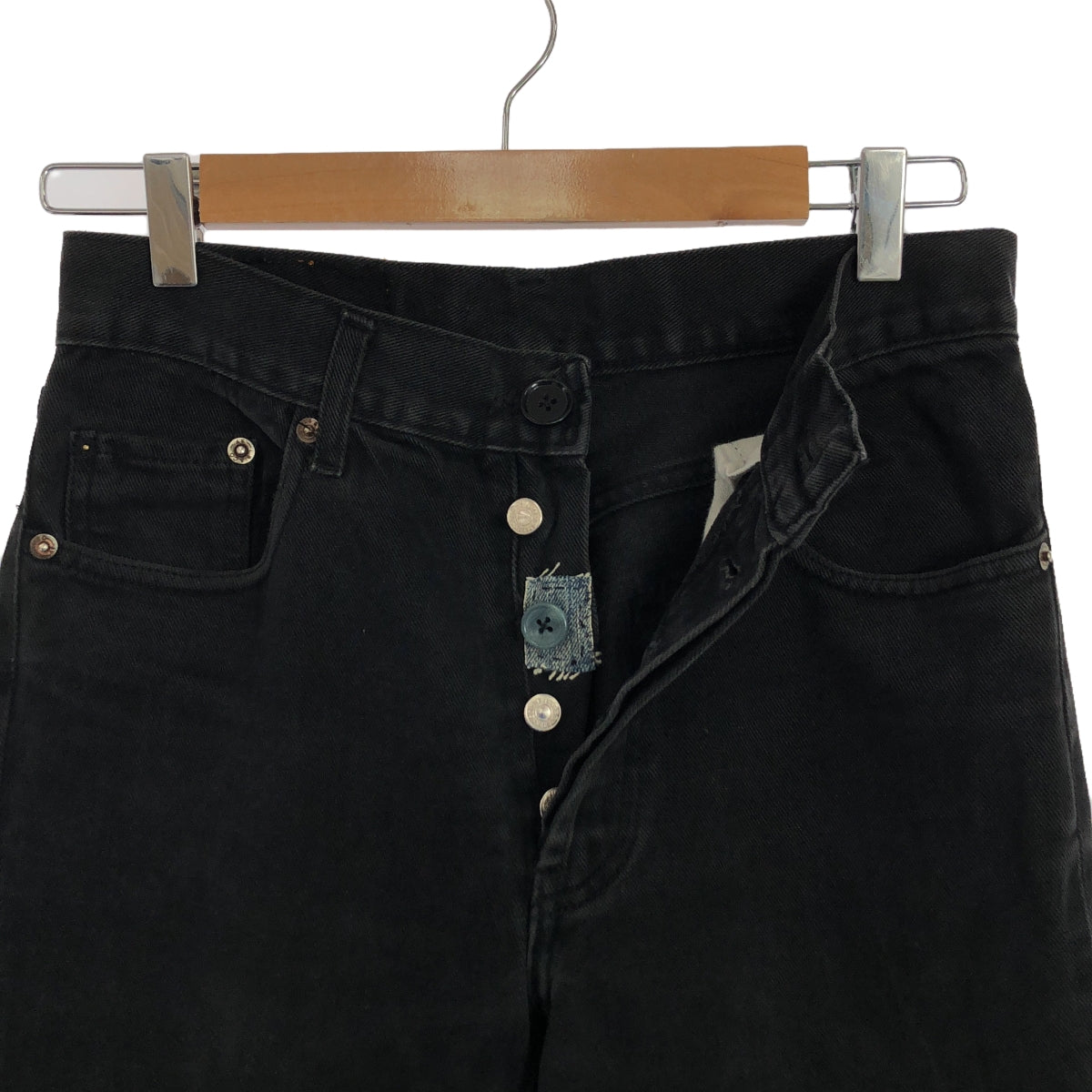 Levi's / リーバイス | ヴィンテージ USA製 501 後染め 5P ストレート デニムパンツ | W29 | ブラック | メンズ