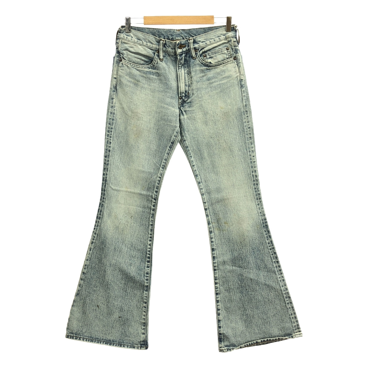 【新品】 SUGARHILL / シュガーヒル | FADED MODERN DENIM FLARED TROUSERS フレアデニムパンツ | 32 | フェイデッドインディゴ | メンズ