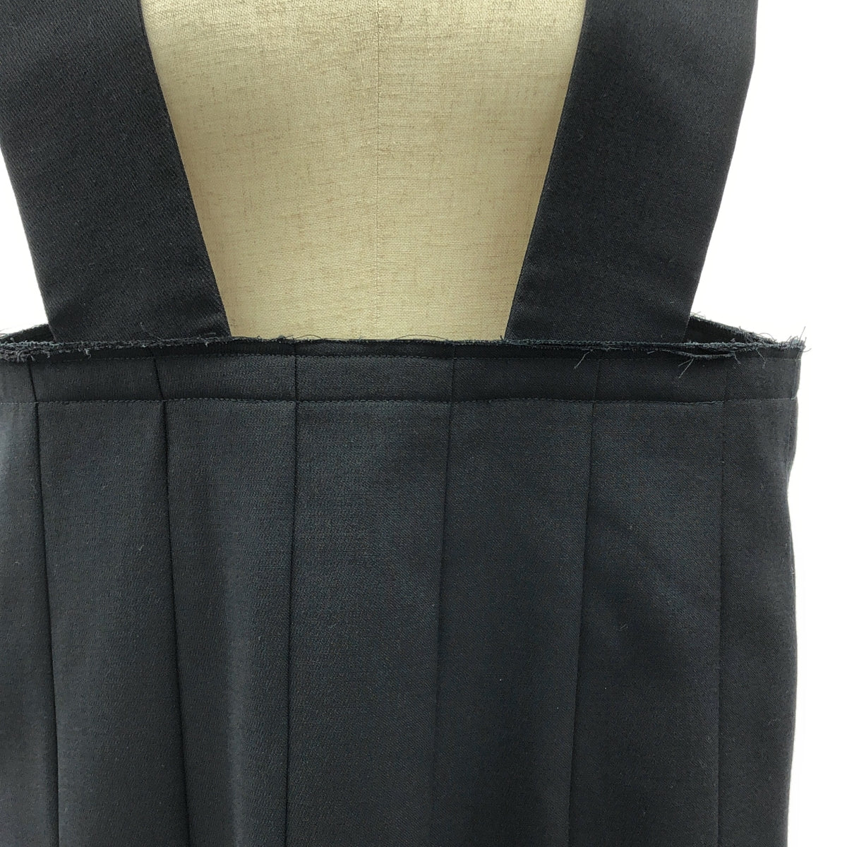 【미품】 COMME des GARCONS / 콤데 갤슨 | 2016SS | 폴리 에스테르 단절 사이드 지퍼 매달아 점퍼 스커트 원피스 | S | 블랙 | 여성