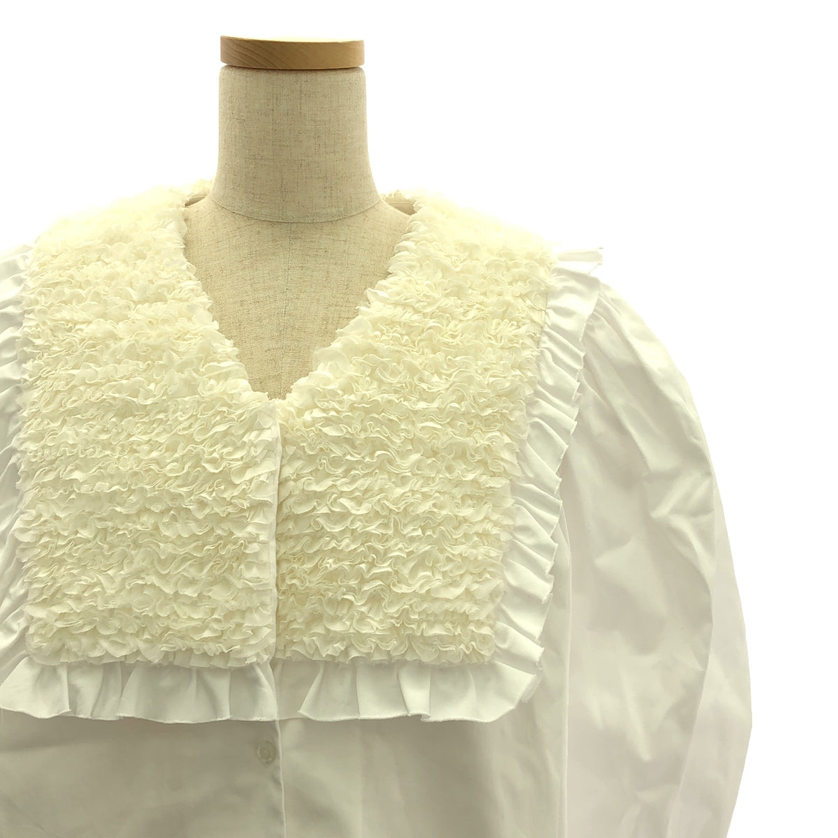 LUDLOW / ラドロー | Palmier ボリューム フリル ブラウス | 1 | ホワイト | レディース