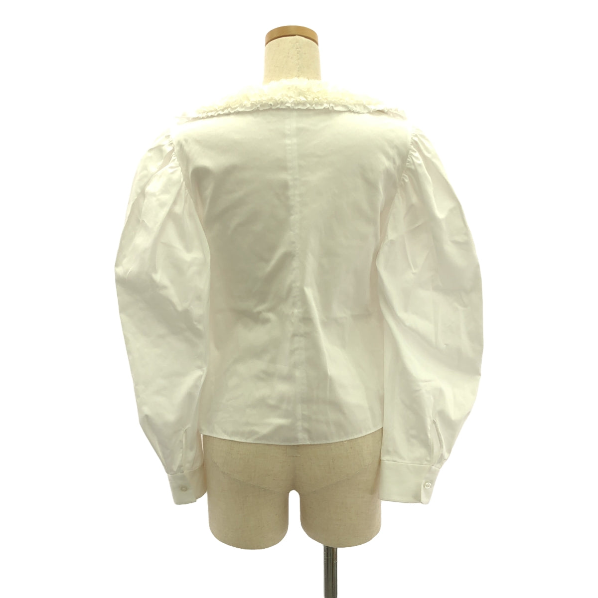 LUDLOW / ラドロー | Palmier ボリューム フリル ブラウス | 1 | ホワイト | レディース