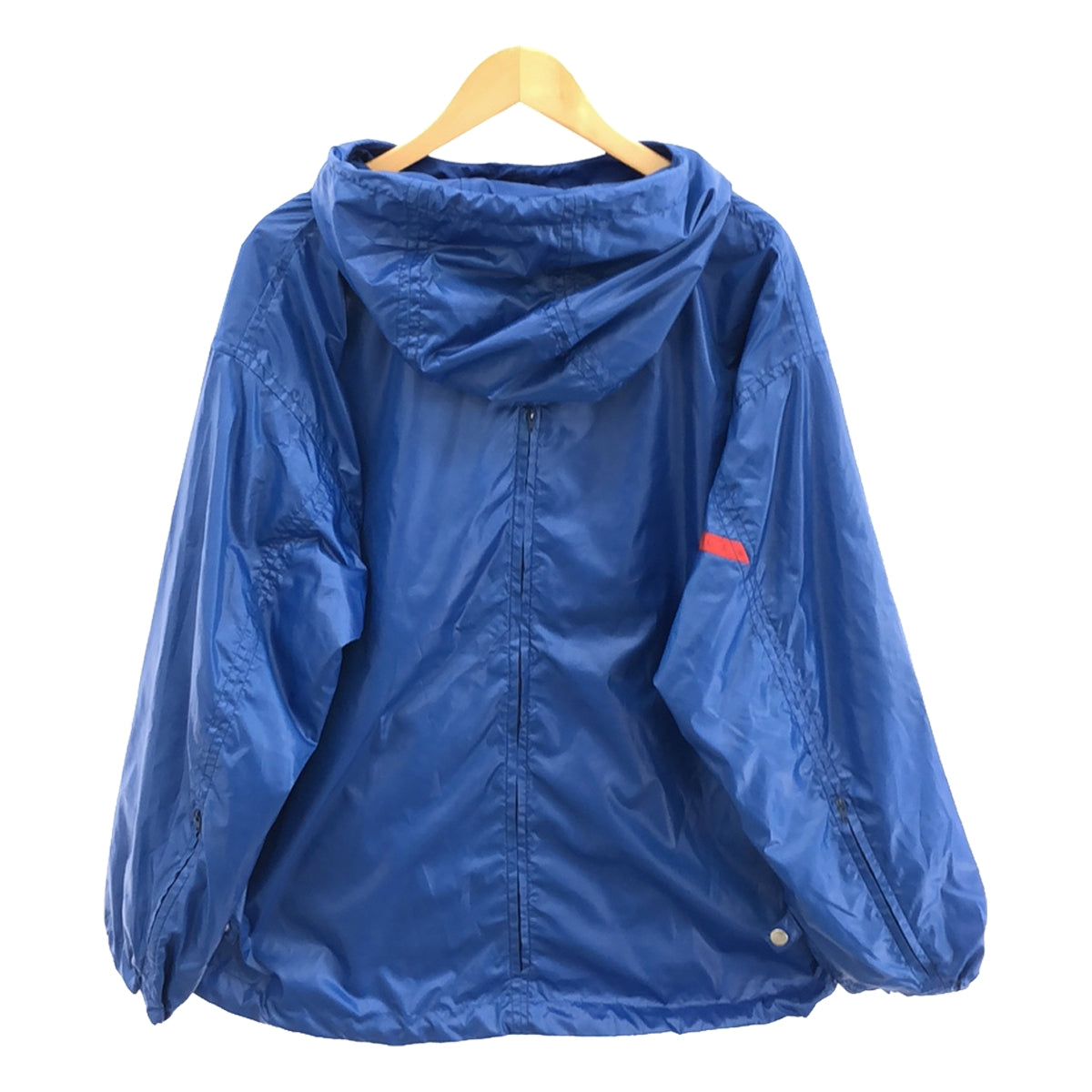 【신품】 PHINGERIN / 핑가린 | 2024SS | FULL PACK HOODIE 나일론 립 스톱 푸드드 트럭 재킷 | L | 블루 | 남성