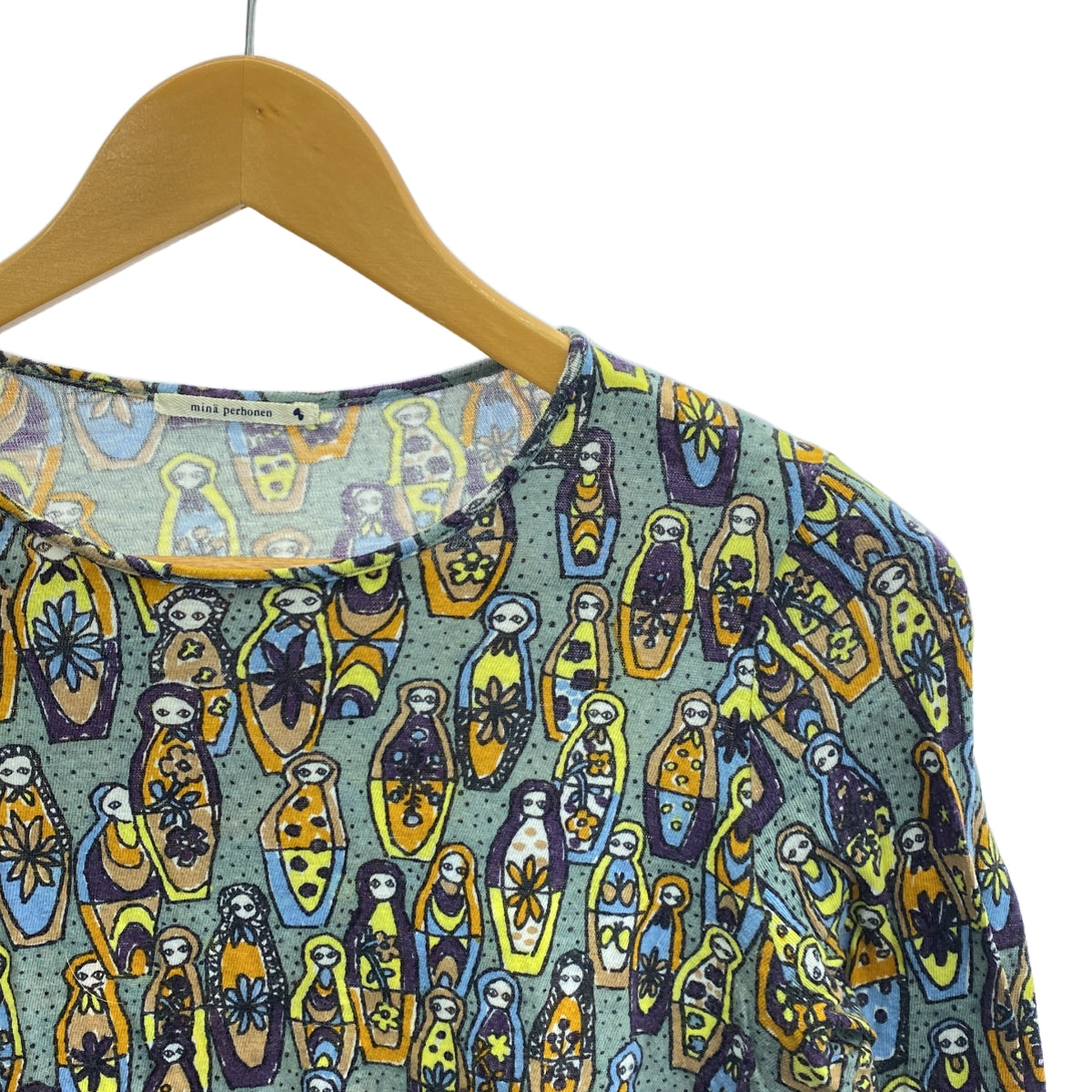 mina perhonen / mina perhonen | 2012AW | matryoshka matryoshka pattern cotton cut and sew | 38 | women's