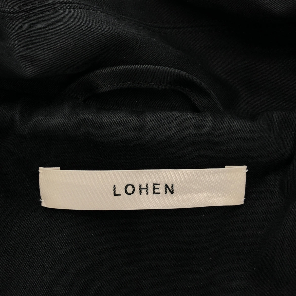 LOHEN / 로헨 | 2023SS | 레이어 드래펠 트렌치 코트 | 38 | 블랙 | 여성