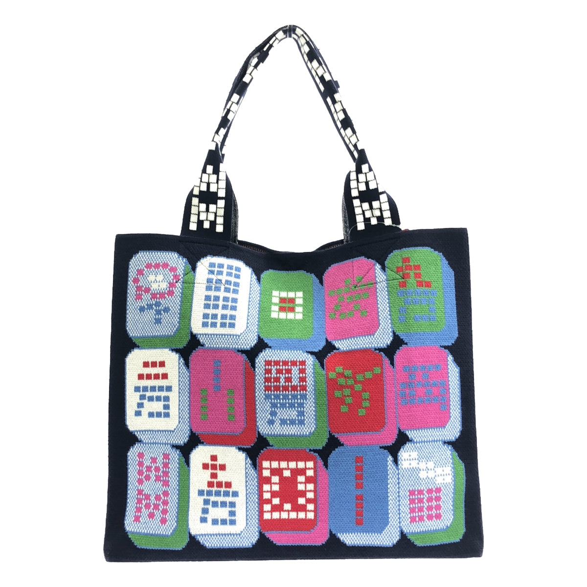 VIVIENNE TAM / Vivienne Tam | MAHJONG PRINT Mahjong Print Knit Bag |