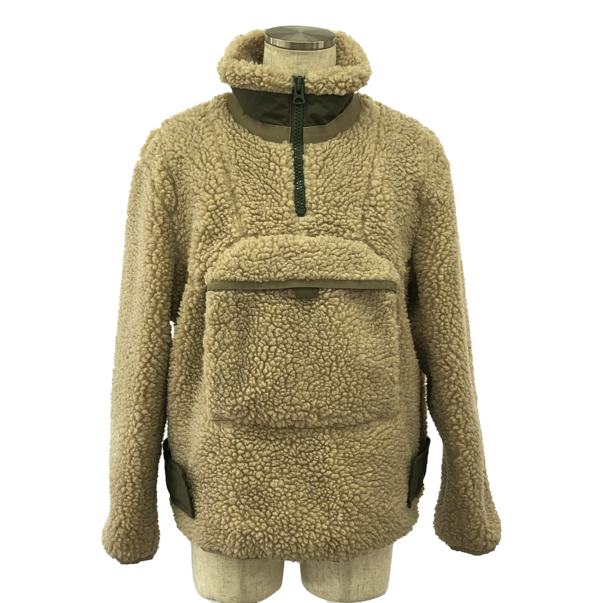 sacai / サカイ | 2023AW | Faux Shearling Pullover Jacket / ボア プルオーバー ジャケット | 1 | アイボリー | メンズ