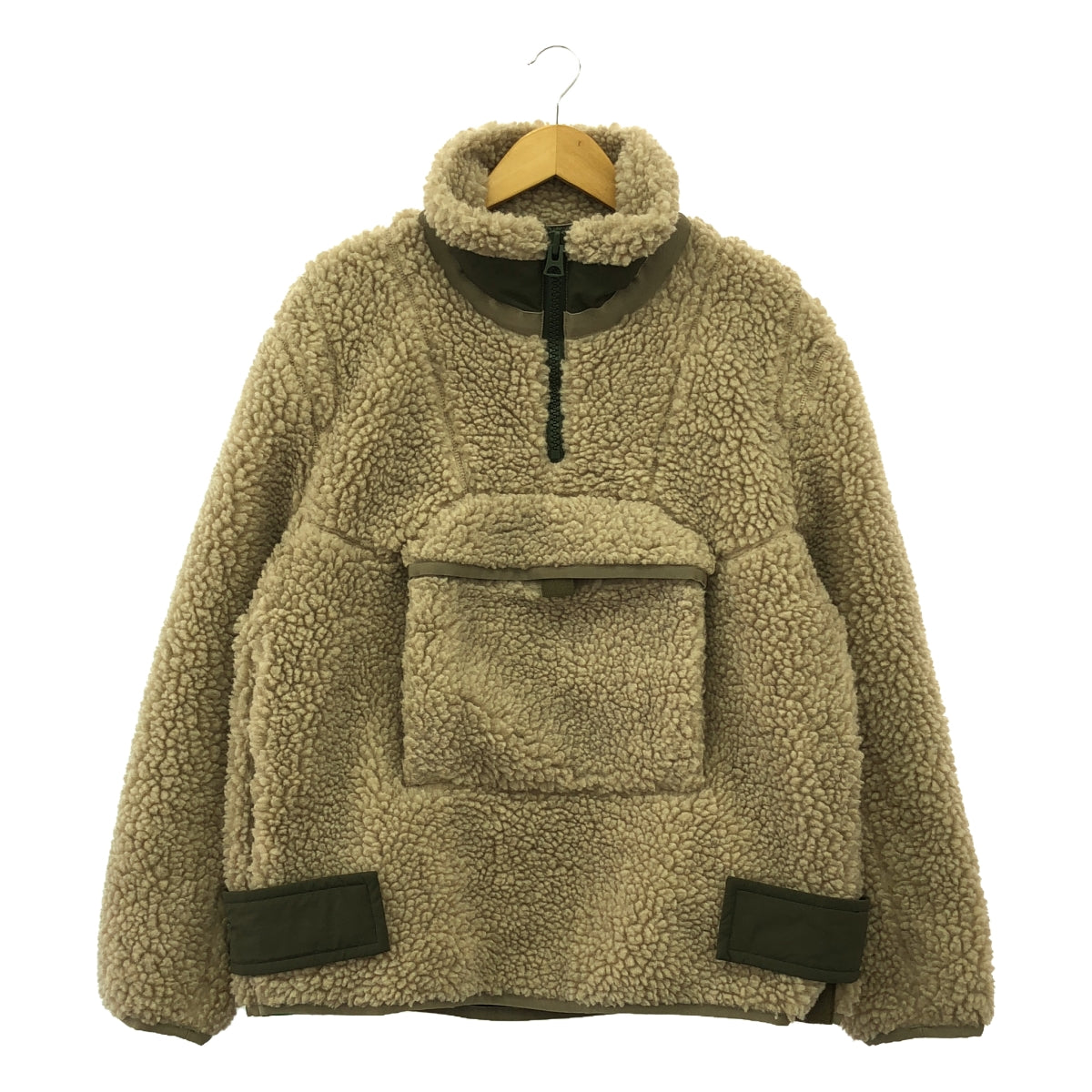 sacai / サカイ | 2023AW | Faux Shearling Pullover Jacket / ボア プルオーバー ジャケット | 1 | アイボリー | メンズ