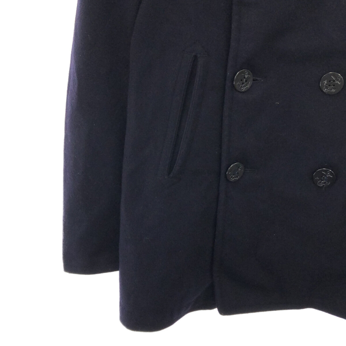 VINTAGE / 빈티지 헌 옷 | 1950s~ USNAVY 스텐실 P코트 | - | 네이비 | 남성