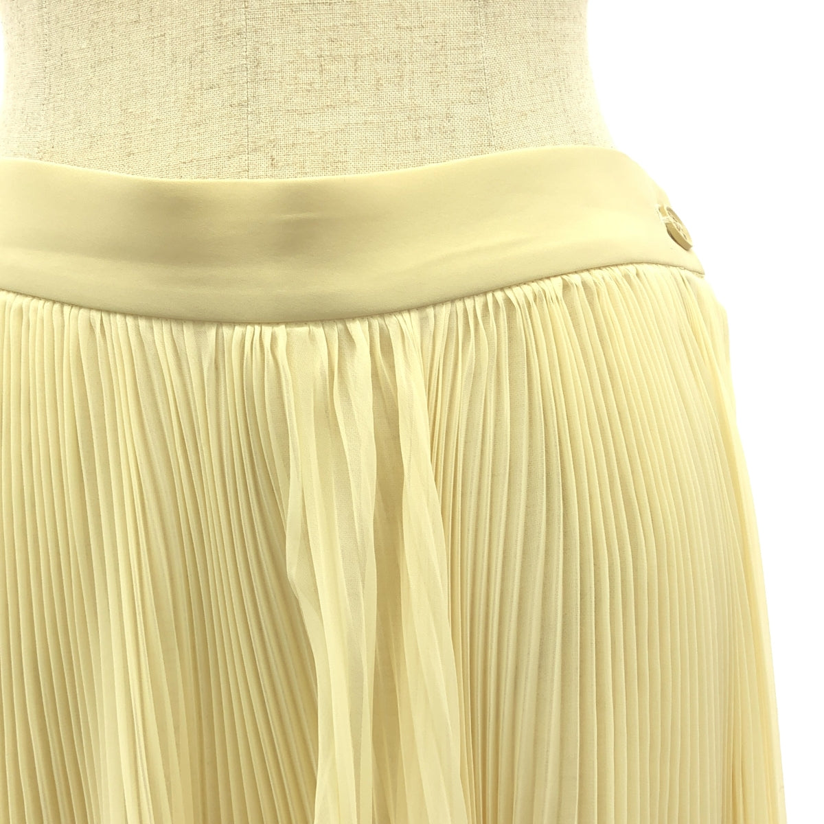 HYKE / ハイク | シアー プリーツ スカート | 2 | クリーム系 | レディース