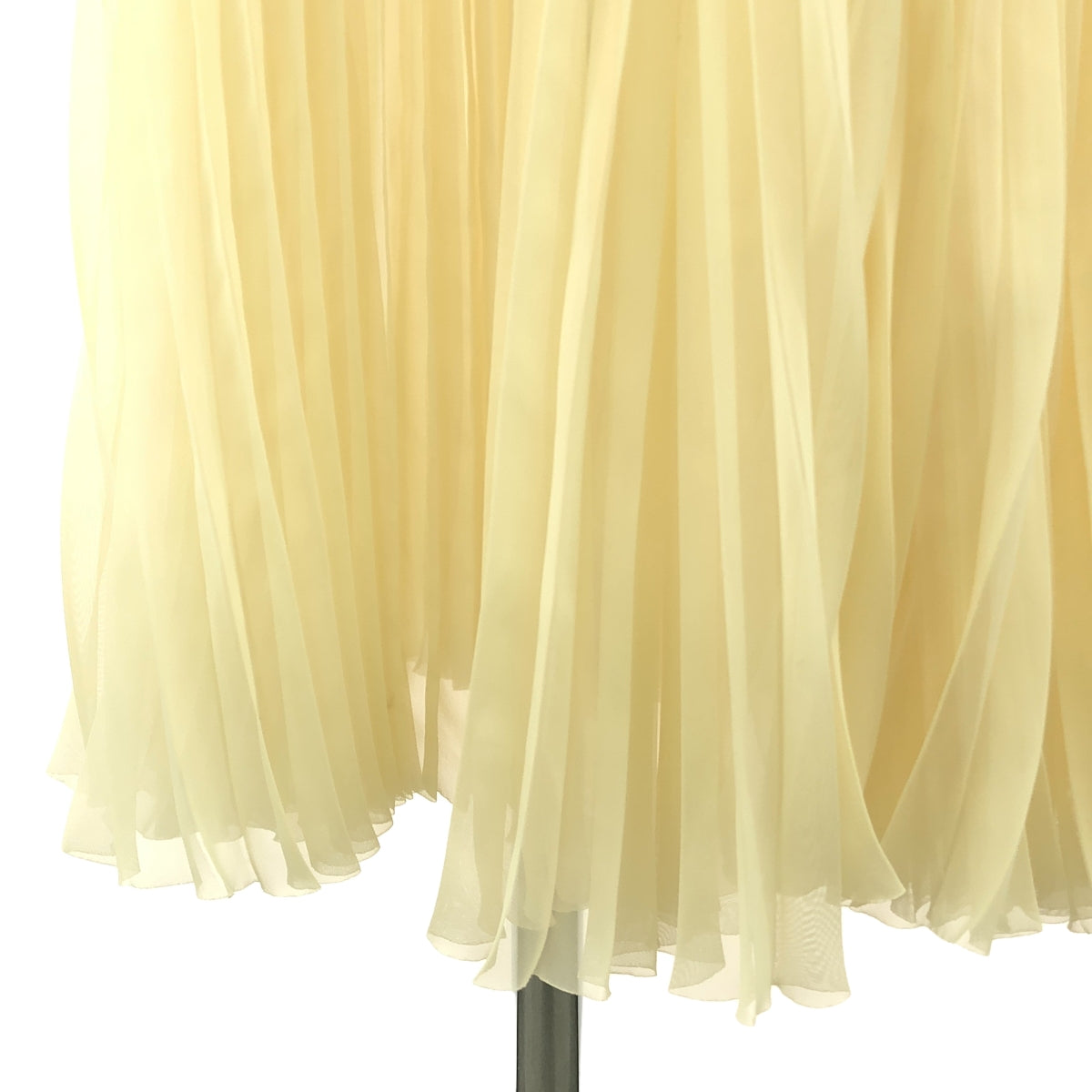 HYKE / ハイク | シアー プリーツ スカート | 2 | クリーム系 | レディース