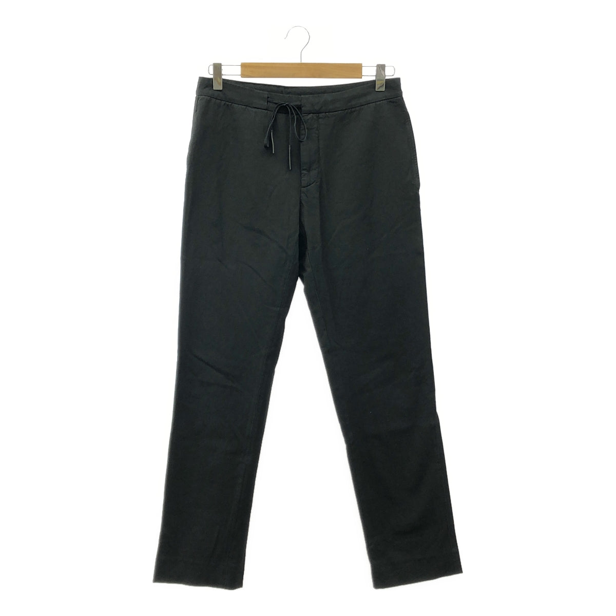Maison Margiela / メゾンマルジェラ | DRAWSTRING PANTS / ドローストリング スラックス パンツ | 46 | ブラック | メンズ