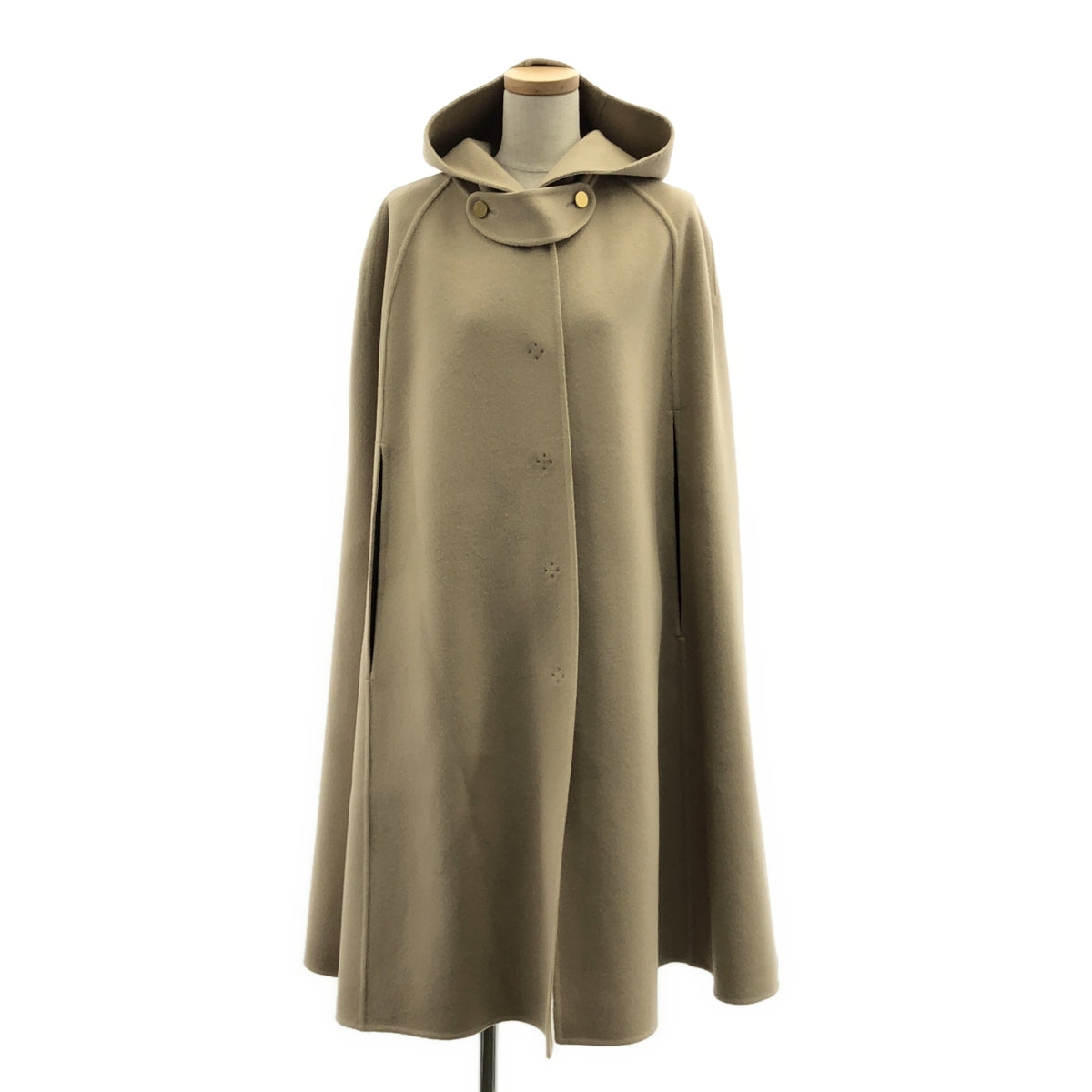 BEIGE， / ベイジ | ウール オーバーシルエット ケープコート | 4