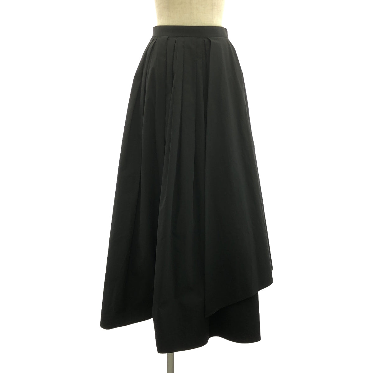 【美品】  allureville / アルアバイル | タイプライター ギャザーラップスカート | 2 | ブラック | レディース