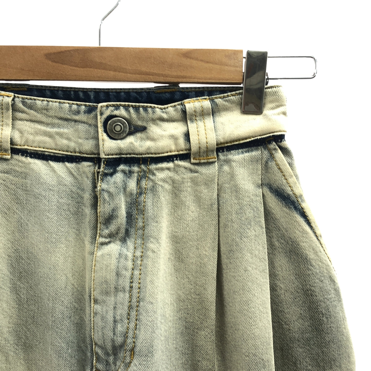 Maison Margiela / 메종 마르제라 | 2024SS | Memory Of / 메모리 오브 와이드 데님 팬츠 | 36 | 오프 화이트계 |