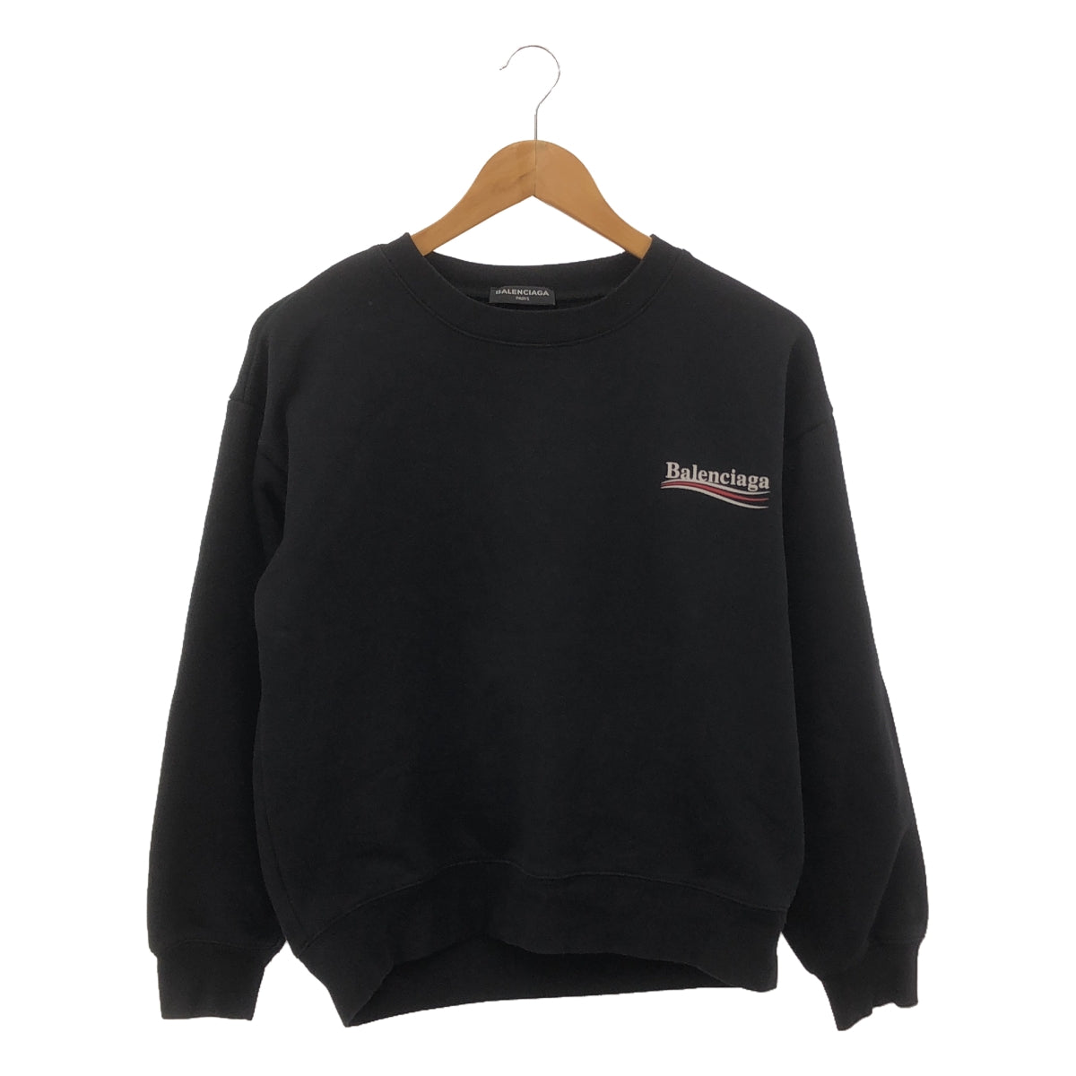 BALENCIAGA / 발렌시아가 | 양면 캠페인 로고 스웨트 풀오버 | S | 여성