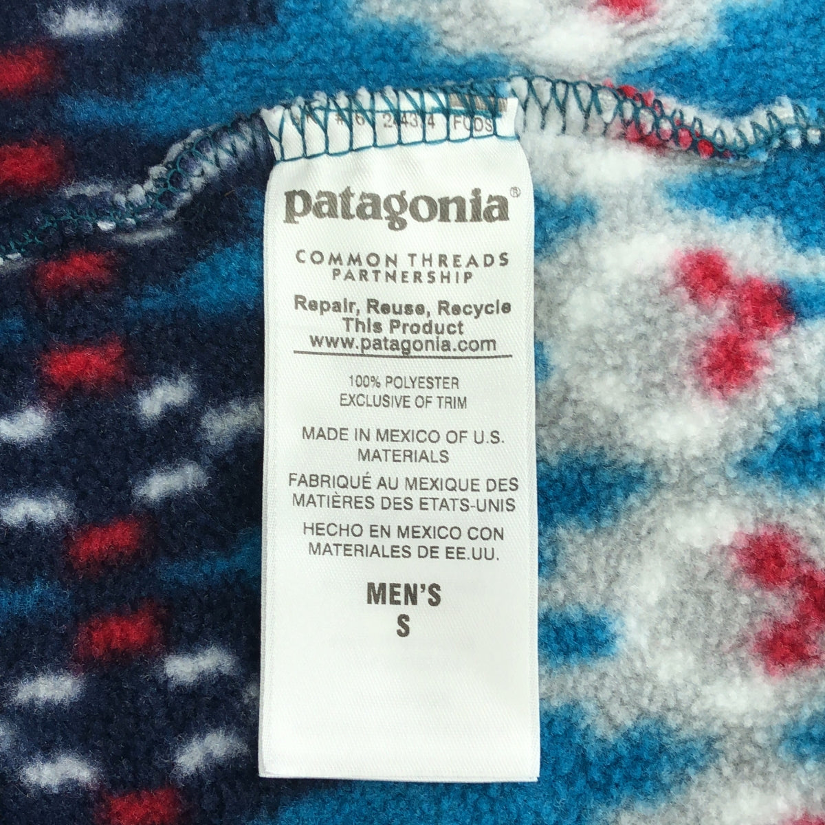 Patagonia / 파타고니아 | 2016AW | Men's Synchilla Snap-T Pullover 양털 재킷 | S | 남성