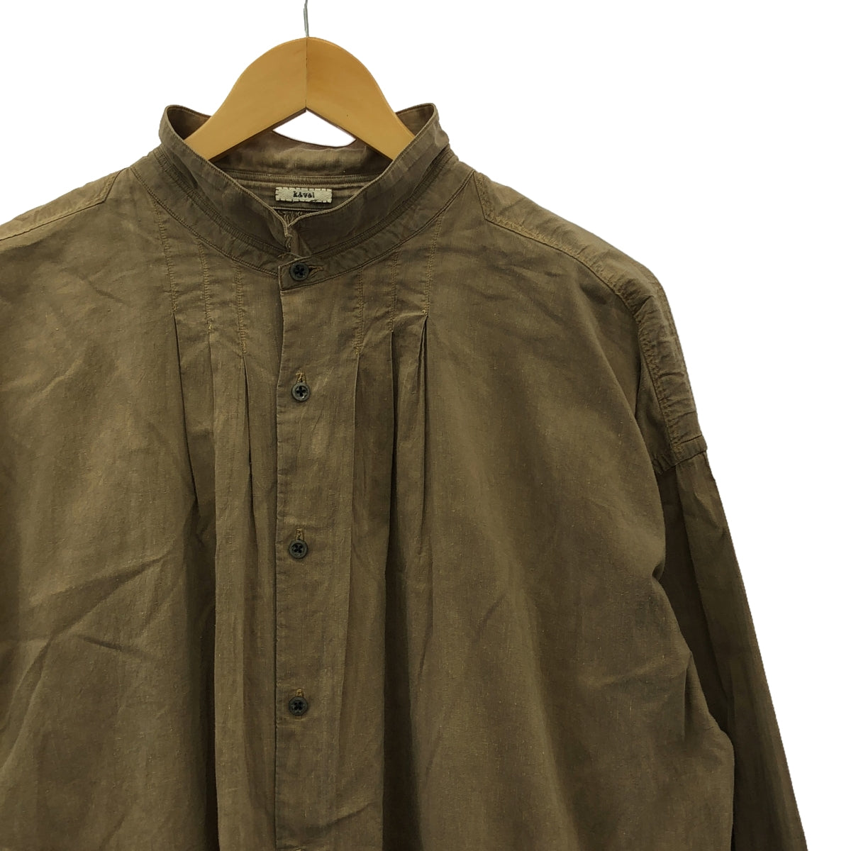 kaval / Kaval | wide gather blouse silk blend shirt | F | Men's
