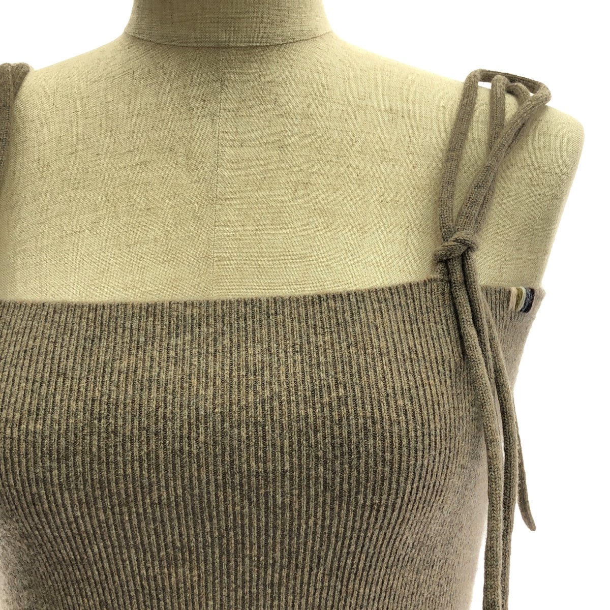 extreme cashmere / エクストリームカシミヤ | カシミヤ リボン キャミソール ニット トップス | ブラウン | レディース