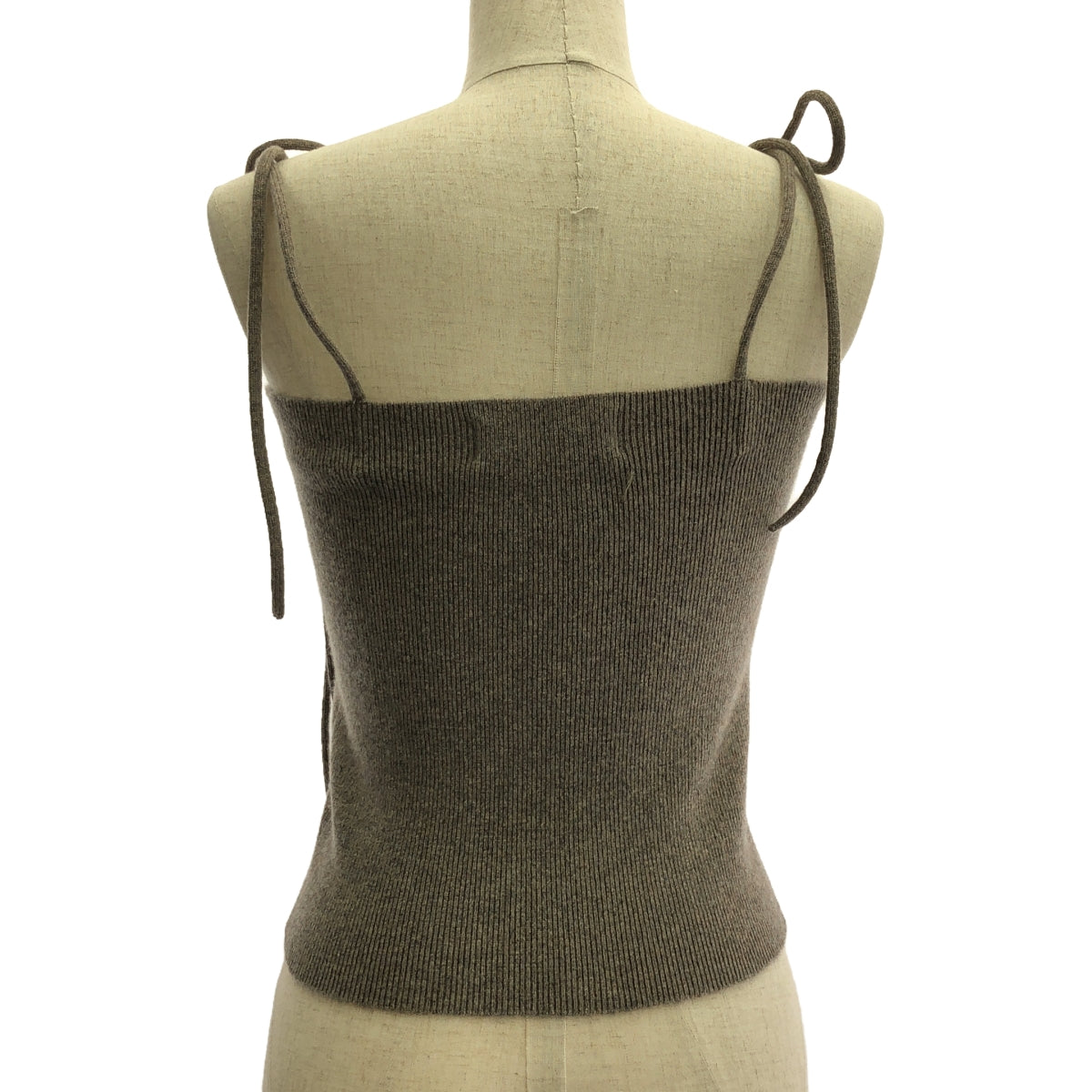 extreme cashmere / エクストリームカシミヤ | カシミヤ リボン キャミソール ニット トップス | ブラウン | レディース