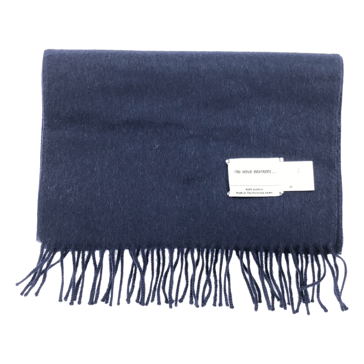 THE INOUE BROTHERS / ザイノウエブラザーズ | BRUSHED SCARF ベビーアルパカ プレーン マフラー |