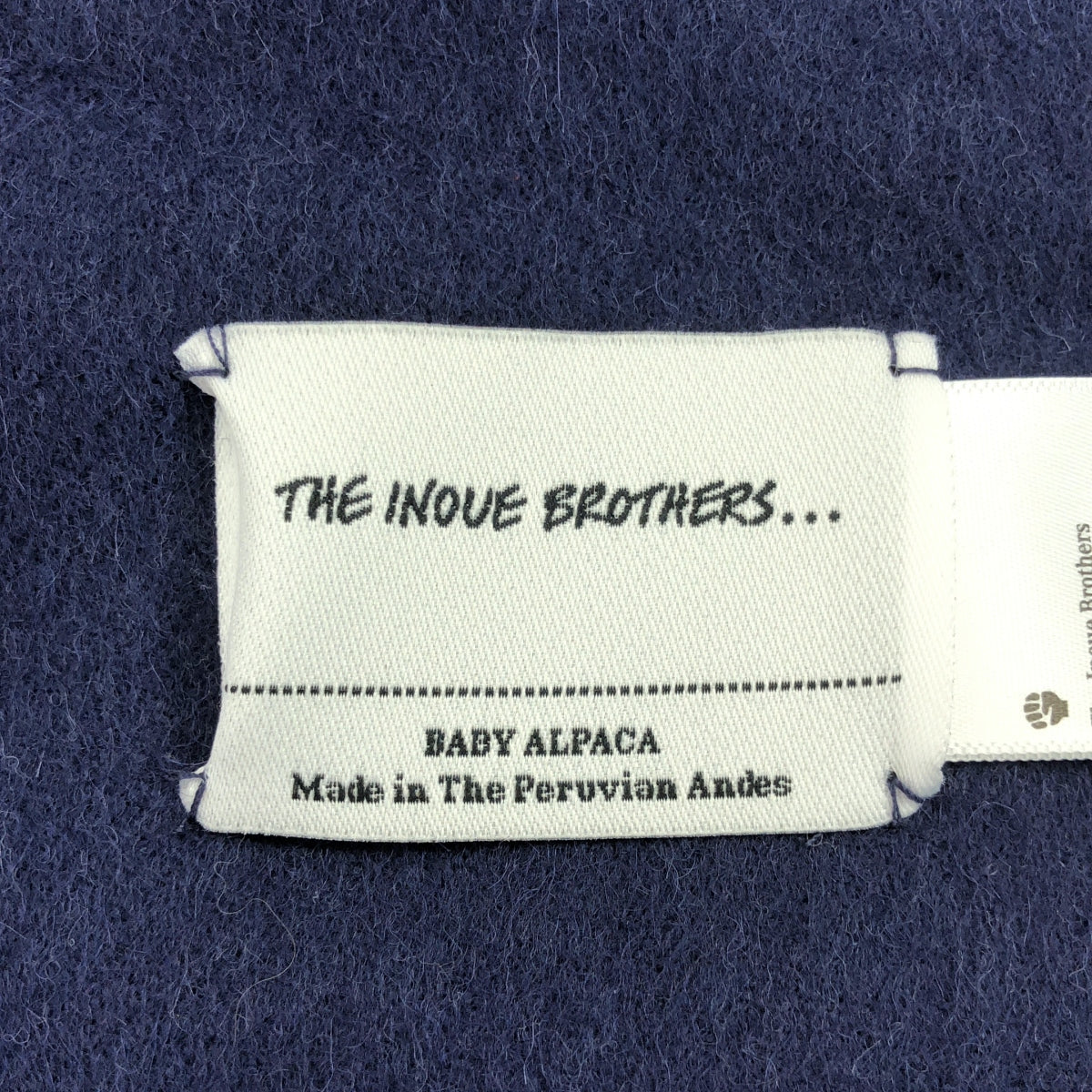 THE INOUE BROTHERS / ザイノウエブラザーズ | BRUSHED SCARF ベビーアルパカ プレーン マフラー |