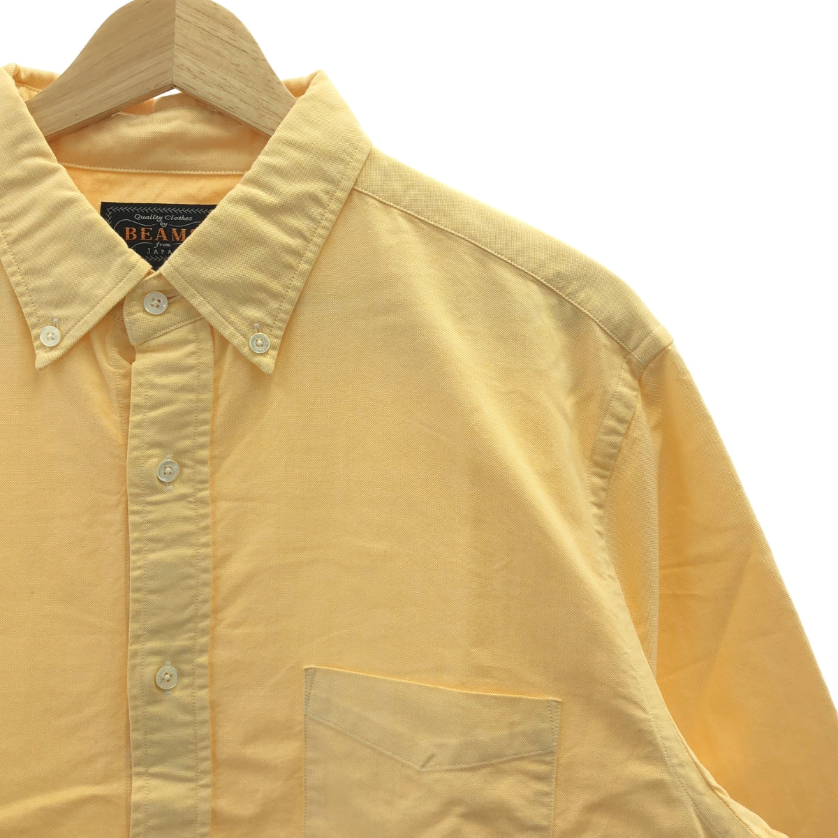 BEAMS PLUS / 빔 스플러스 | 옥스포드 버튼 다운 셔츠 | L | 오렌지 | 남성