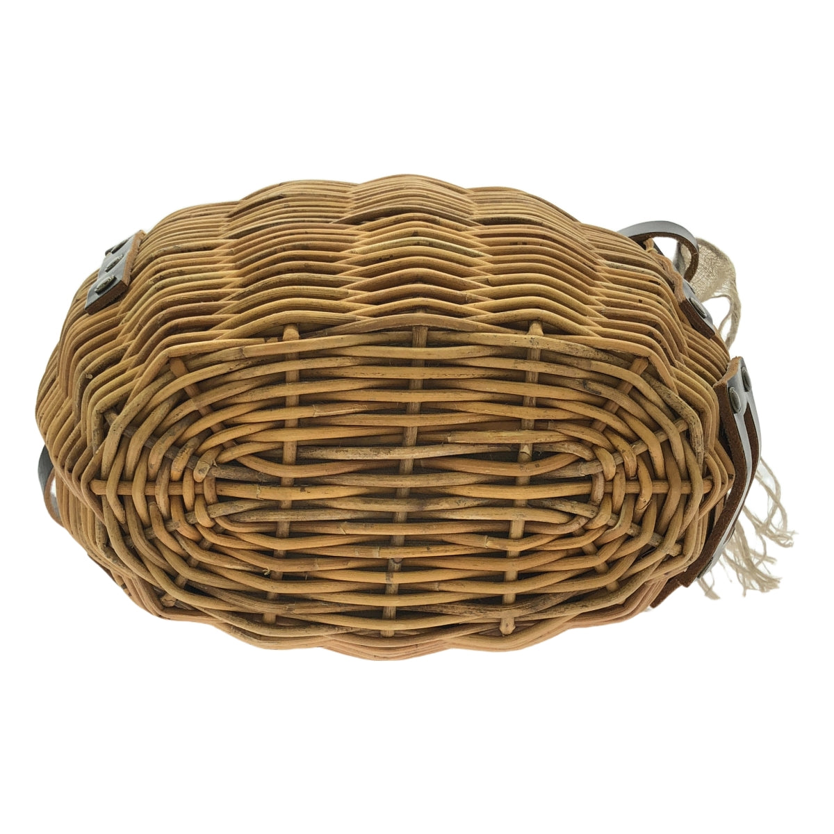 ebagos / Ebagos | Fur cover / Beni Wisteria basket bag |