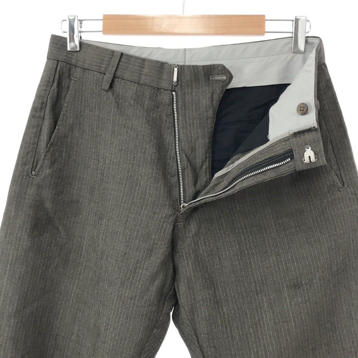 安斯南 / 安斯南 | teleng 條紋七分褲 | 2 |灰色 |男士