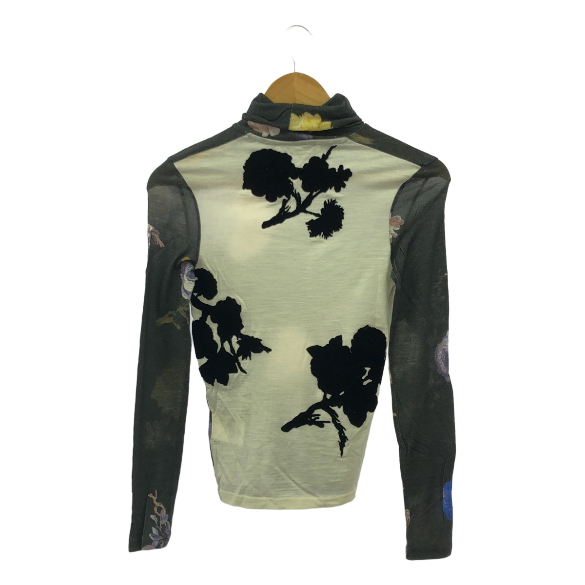 Acne Studios | Wool high neck flower top | XS | Women's