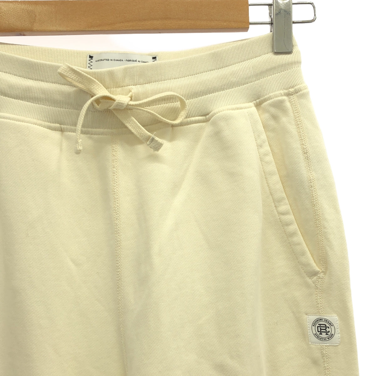 REIGNING CHAMP | Cotton Sweatpants | XS | Ivory | Women's