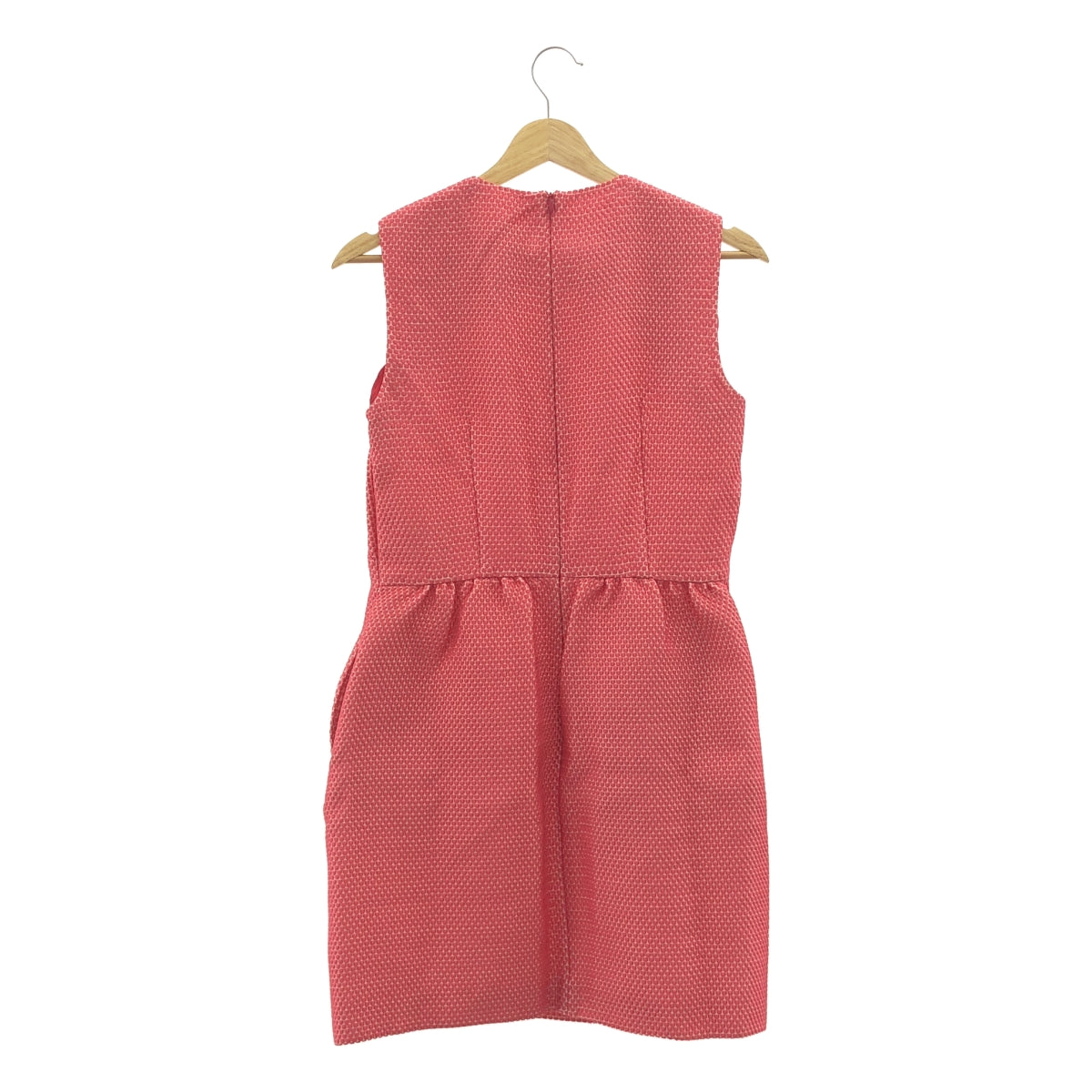 RED VALENTINO / 레드 발렌티노 | 도트 코쿤 민소매 원피스 | 40 | 핑크/화이트 | 여성