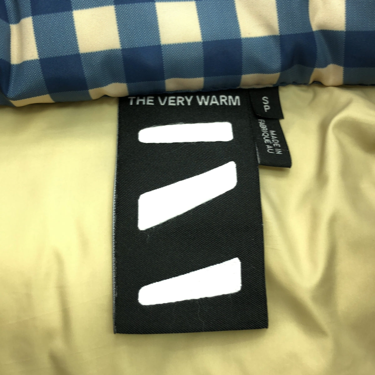 THE VERY WARM / ザ ベリーワーム | gingham check eco fiber down / ダウンジャケット フーディ | S | レディース