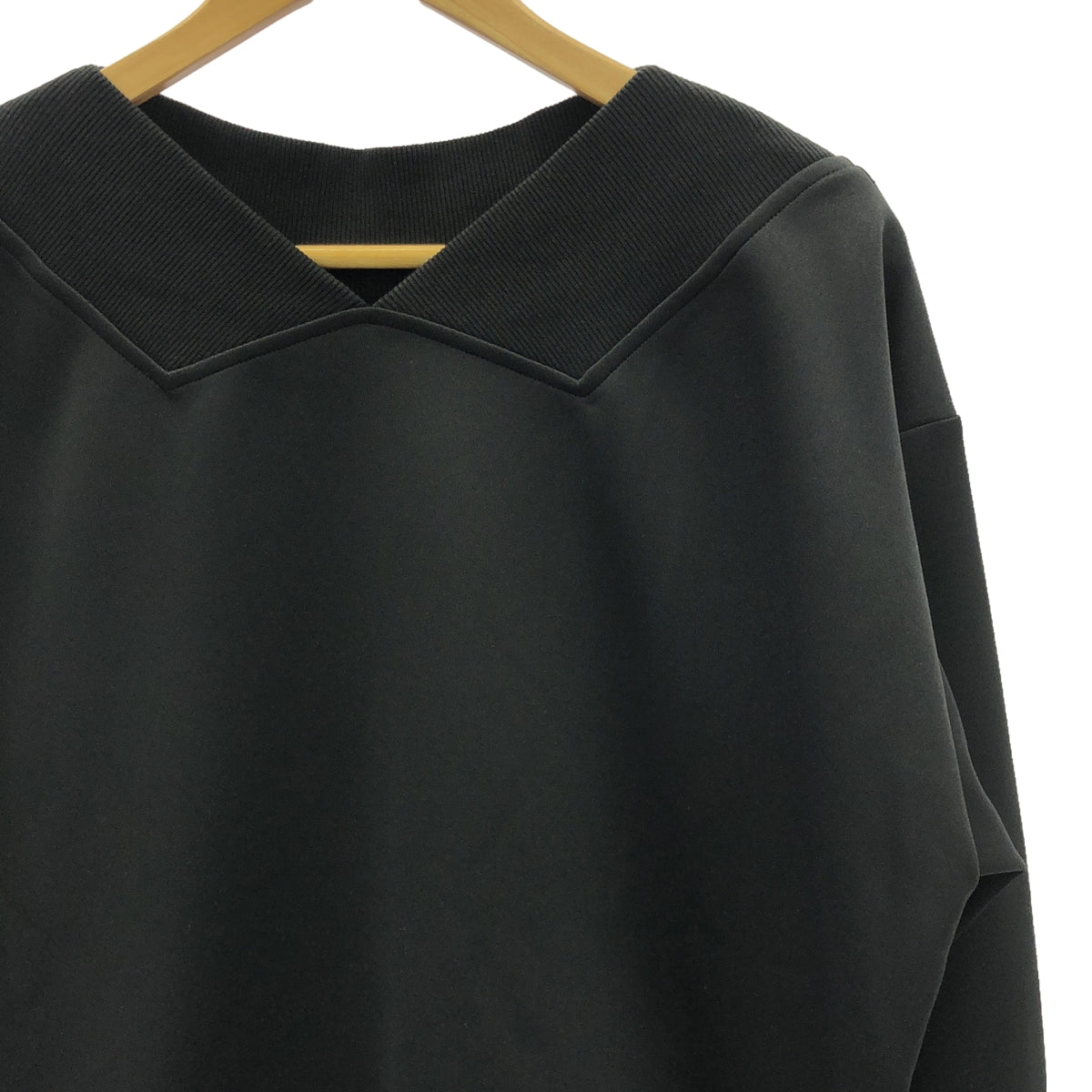 【美品】 Re:poris / レポリス | Fav sleeve sweat 2Way サイドジップ オーバーサイズ スウェット | S | ブラック | レディース