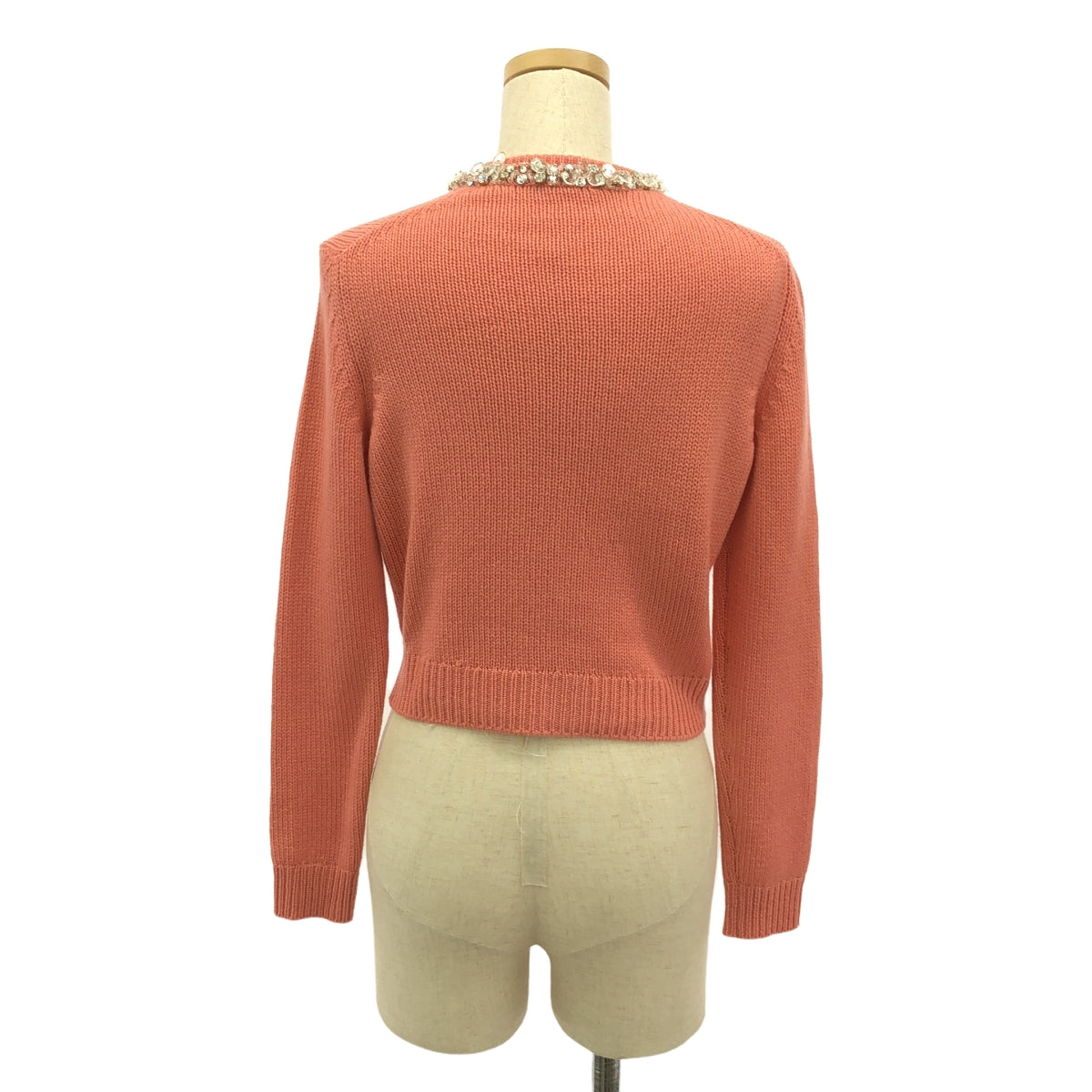 miu miu / Miu Miu | Cashmere bejeweled knit cardigan | 36 | Women's