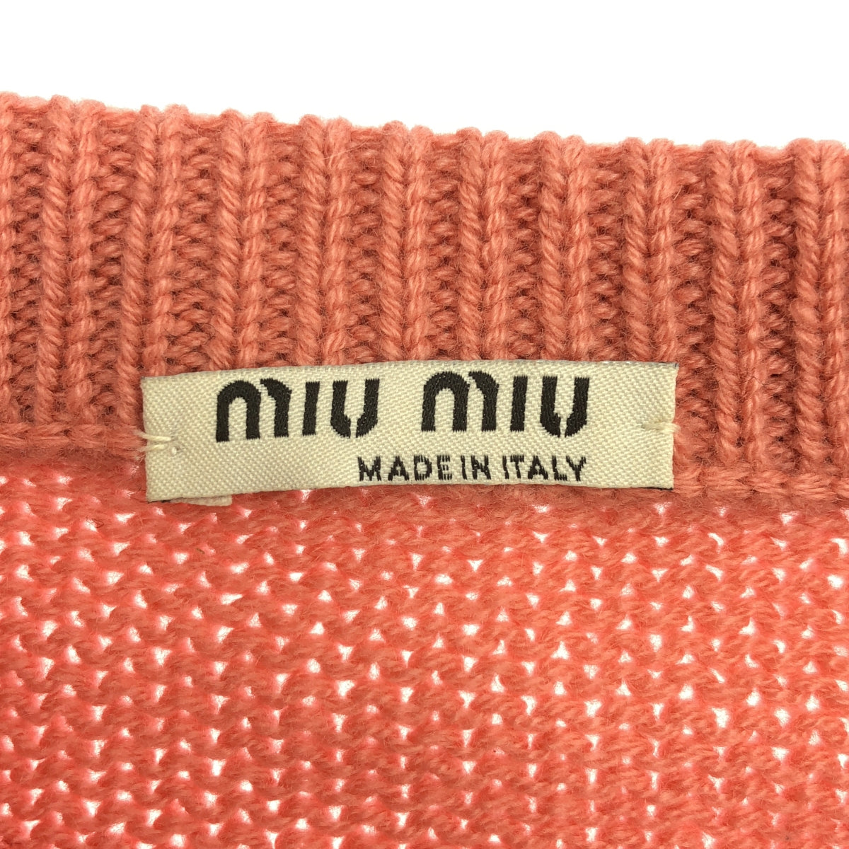 miu miu / Miu Miu | Cashmere bejeweled knit cardigan | 36 | Women's