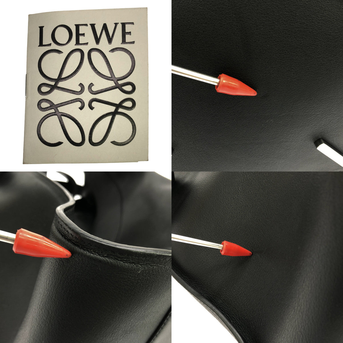 LOEWE / 로에베 | HAMMOCK MEDIUM 송아지 / 해먹 미디엄 크로스 바디 백 | 블랙 | 여성