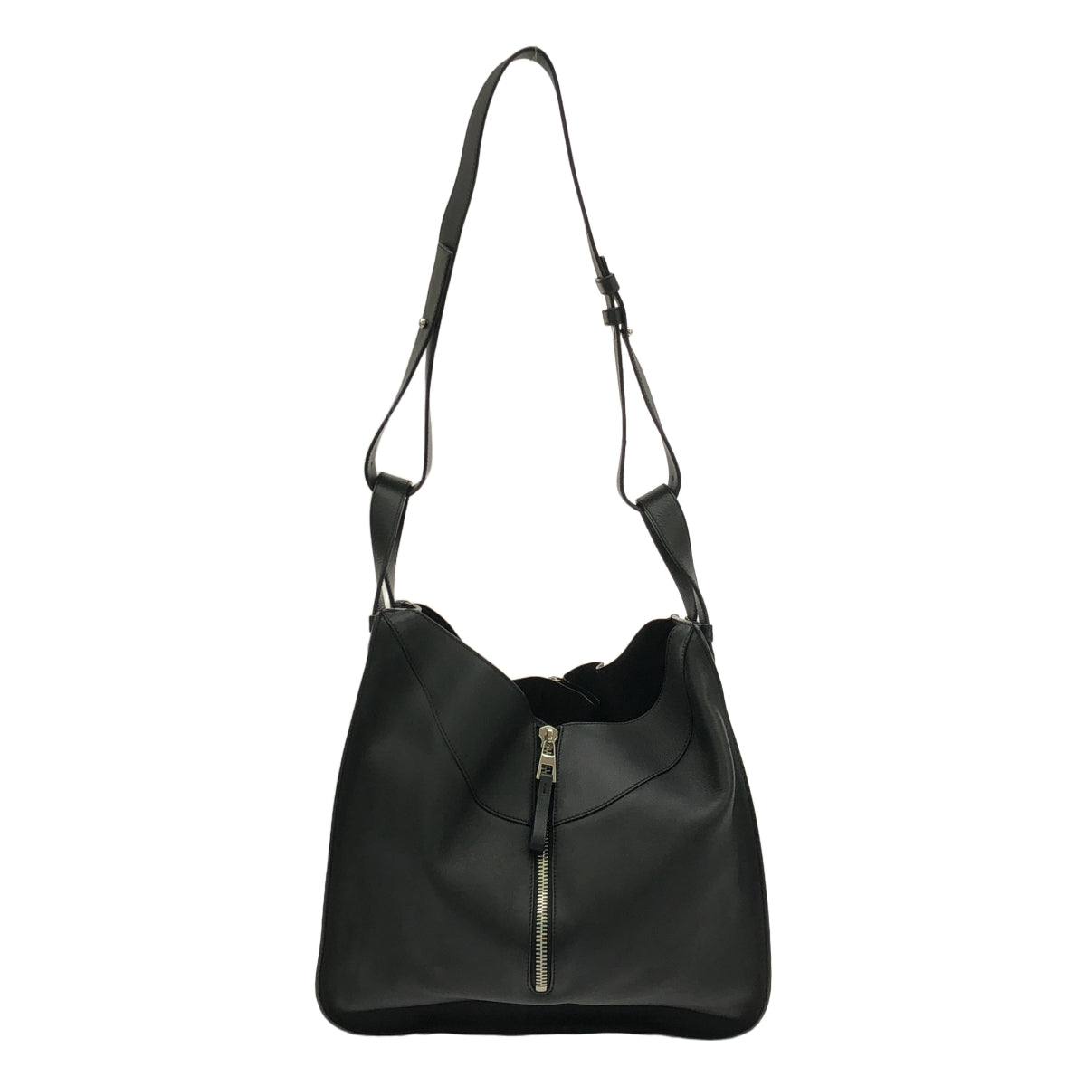 LOEWE / 로에베 | HAMMOCK MEDIUM 송아지 / 해먹 미디엄 크로스 바디 백 | 블랙 | 여성