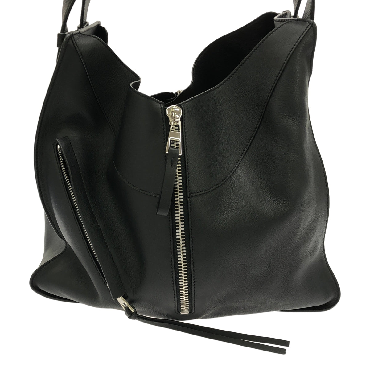 LOEWE / 로에베 | HAMMOCK MEDIUM 송아지 / 해먹 미디엄 크로스 바디 백 | 블랙 | 여성