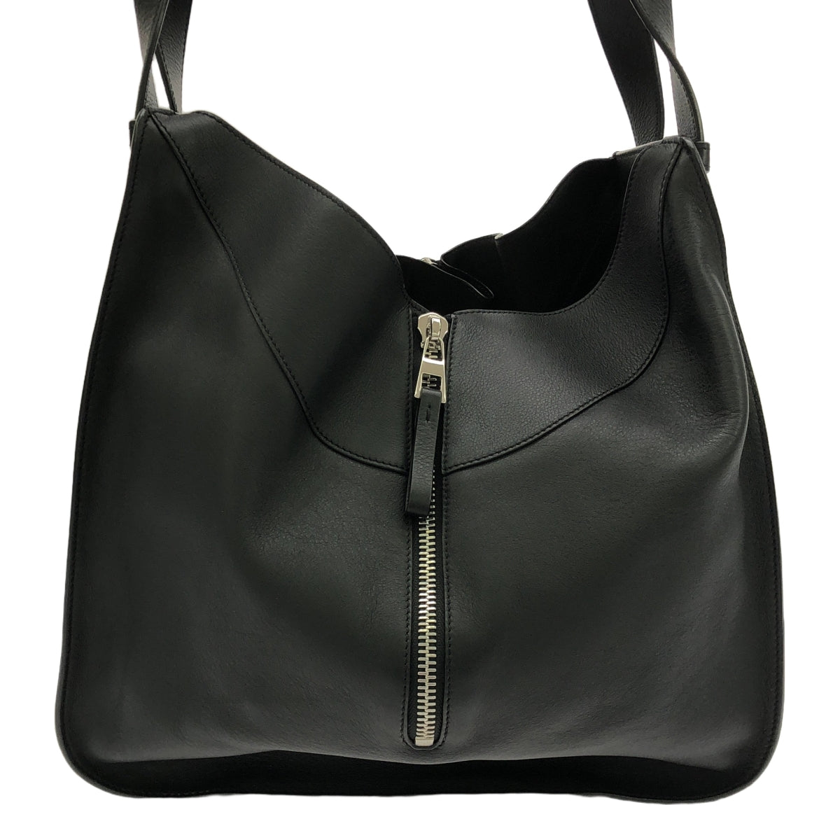 LOEWE / 로에베 | HAMMOCK MEDIUM 송아지 / 해먹 미디엄 크로스 바디 백 | 블랙 | 여성