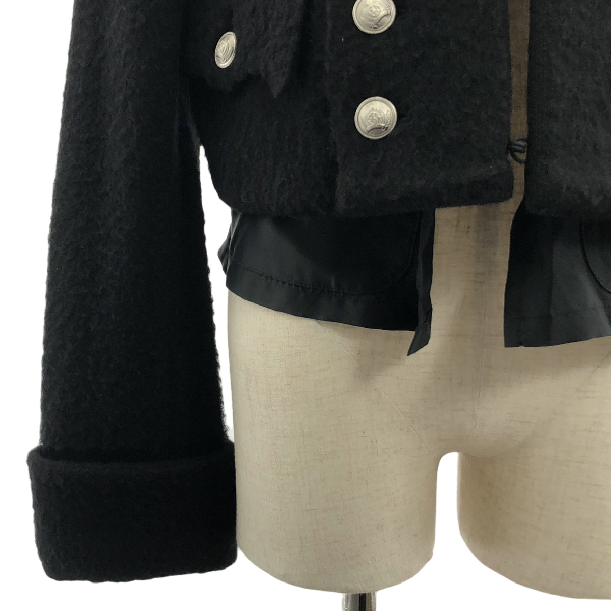 noir kei ninomiya / 느와르 케이니노미야 | AD2023 | Brushed Double-Breasted Jacket 더블 브레스트 재킷 | M | 여성