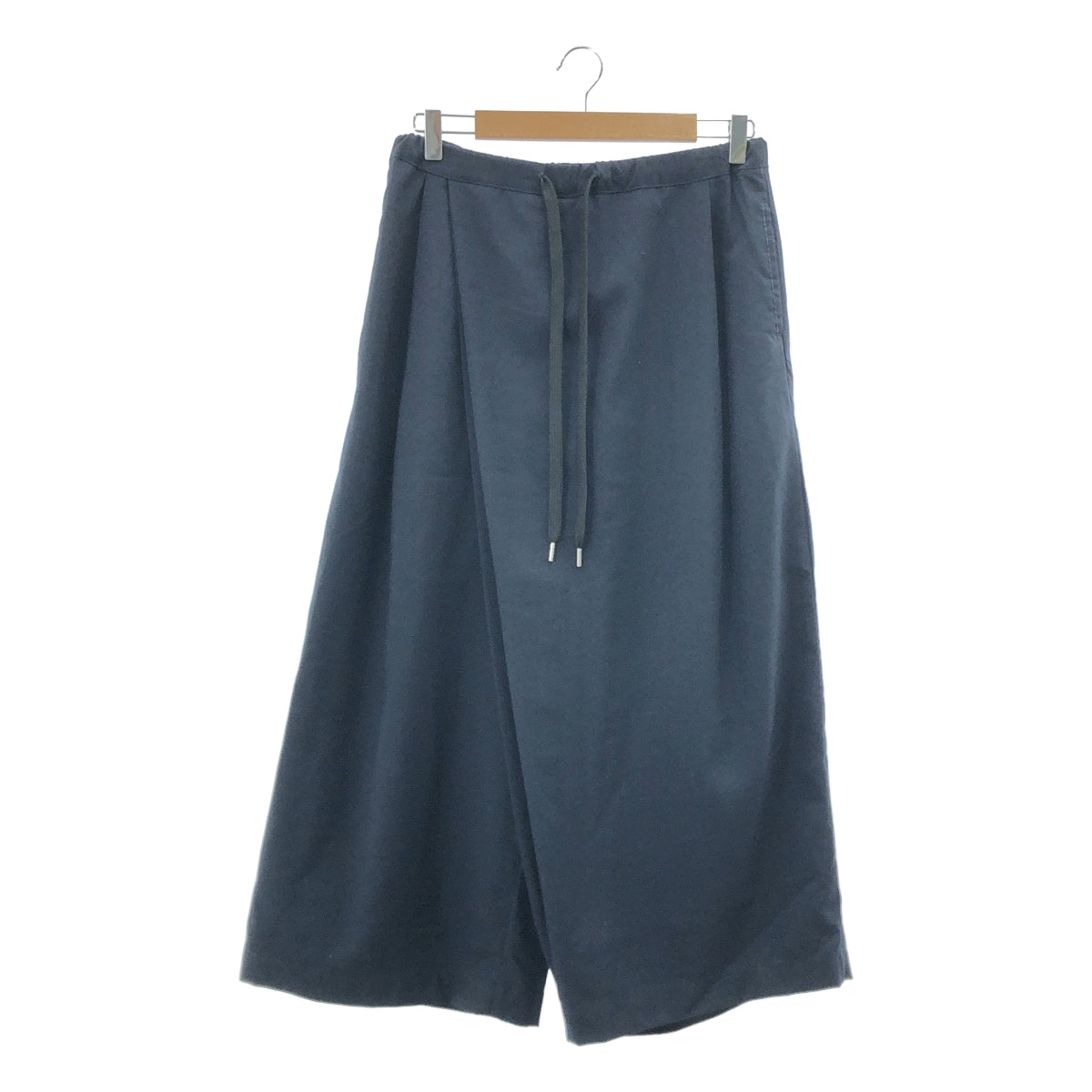 【미품】 MARNI / 마르니 | 2023SS | 울 랩 디자인 와이드 팬츠 | 38 | 네이비 | 여성